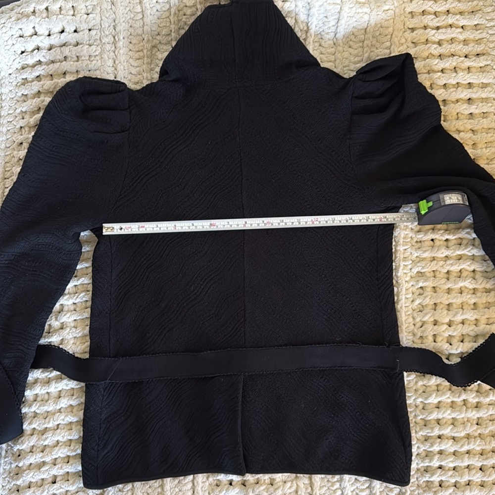 Ralph Lauren Belted Knit Sweater Cardigan. Black. Size S - Picture 11 of 12